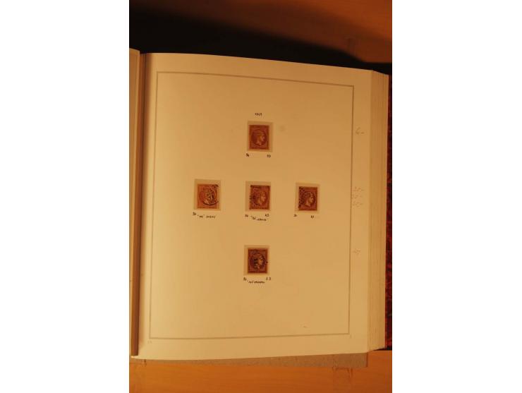 1862/80, Große Hermesköpfe, ungebrauchte und gestempelte Sammlung von rd. 400 Marken und 2 Briefen, dabei Farbnuancen, Einhei