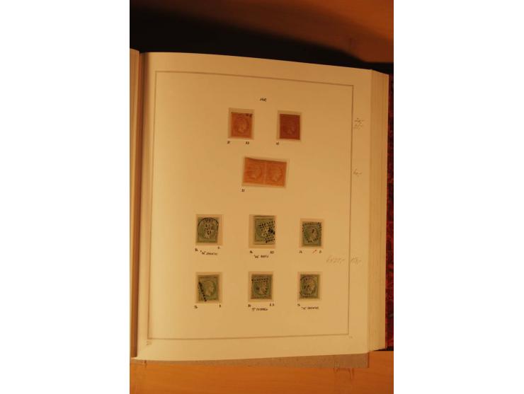 1862/80, Große Hermesköpfe, ungebrauchte und gestempelte Sammlung von rd. 400 Marken und 2 Briefen, dabei Farbnuancen, Einhei
