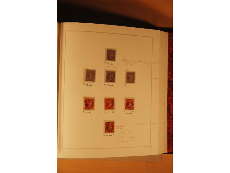 1862/80, Große Hermesköpfe, ungebrauchte und gestempelte Sammlung von rd. 400 Marken und 2 Briefen, dabei Farbnuancen, Einhei