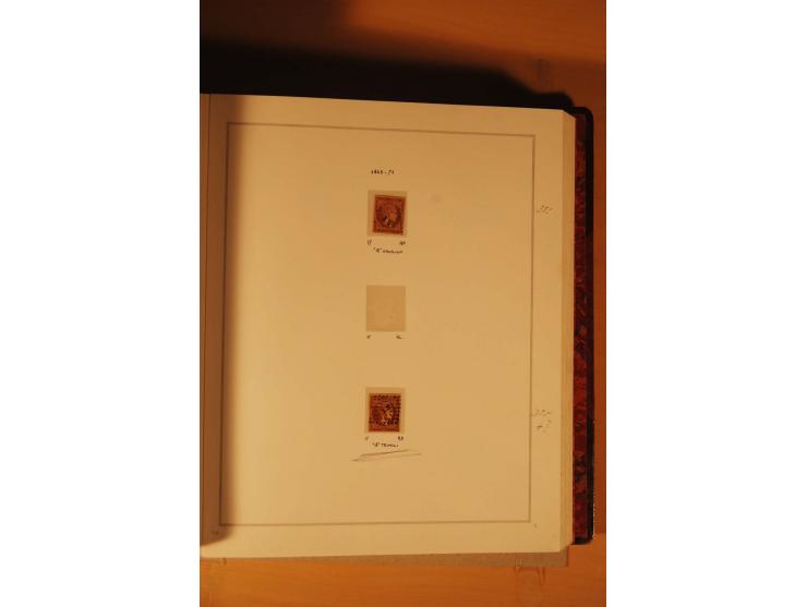1862/80, Große Hermesköpfe, ungebrauchte und gestempelte Sammlung von rd. 400 Marken und 2 Briefen, dabei Farbnuancen, Einhei