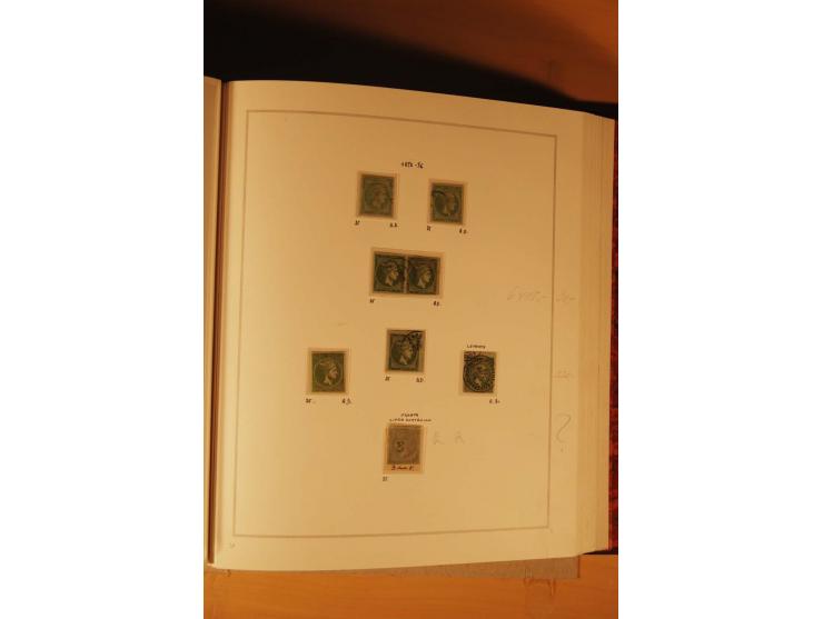 1862/80, Große Hermesköpfe, ungebrauchte und gestempelte Sammlung von rd. 400 Marken und 2 Briefen, dabei Farbnuancen, Einhei