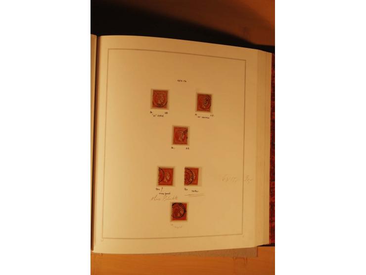 1862/80, Große Hermesköpfe, ungebrauchte und gestempelte Sammlung von rd. 400 Marken und 2 Briefen, dabei Farbnuancen, Einhei