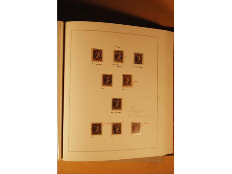 1862/80, Große Hermesköpfe, ungebrauchte und gestempelte Sammlung von rd. 400 Marken und 2 Briefen, dabei Farbnuancen, Einhei
