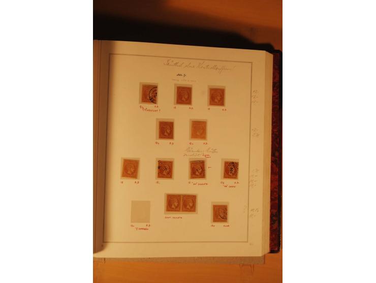 1862/80, Große Hermesköpfe, ungebrauchte und gestempelte Sammlung von rd. 400 Marken und 2 Briefen, dabei Farbnuancen, Einhei