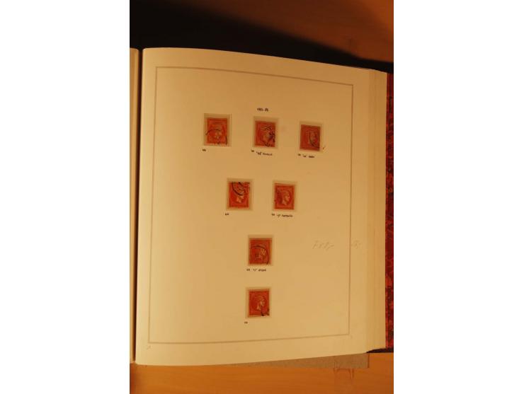 1862/80, Große Hermesköpfe, ungebrauchte und gestempelte Sammlung von rd. 400 Marken und 2 Briefen, dabei Farbnuancen, Einhei