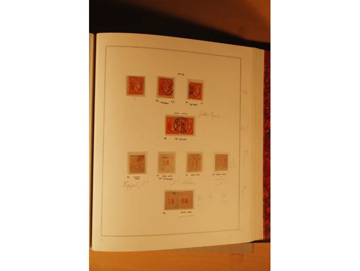 1862/80, Große Hermesköpfe, ungebrauchte und gestempelte Sammlung von rd. 400 Marken und 2 Briefen, dabei Farbnuancen, Einhei