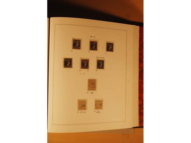 1862/80, Große Hermesköpfe, ungebrauchte und gestempelte Sammlung von rd. 400 Marken und 2 Briefen, dabei Farbnuancen, Einhei
