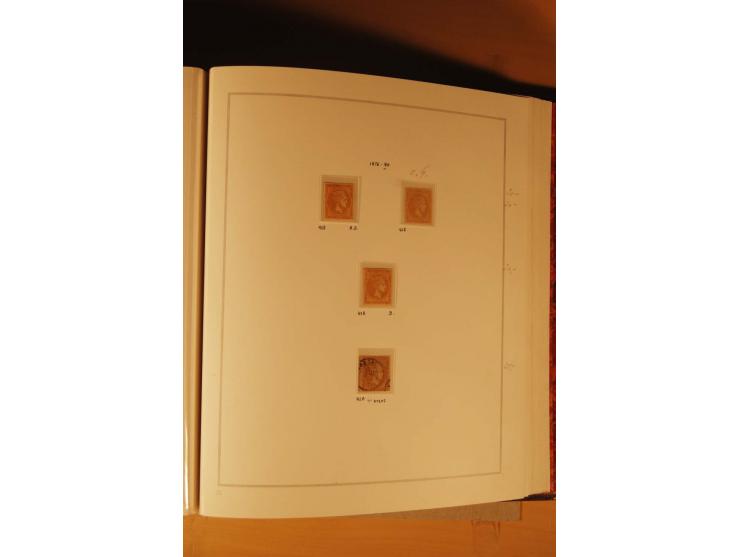 1862/80, Große Hermesköpfe, ungebrauchte und gestempelte Sammlung von rd. 400 Marken und 2 Briefen, dabei Farbnuancen, Einhei