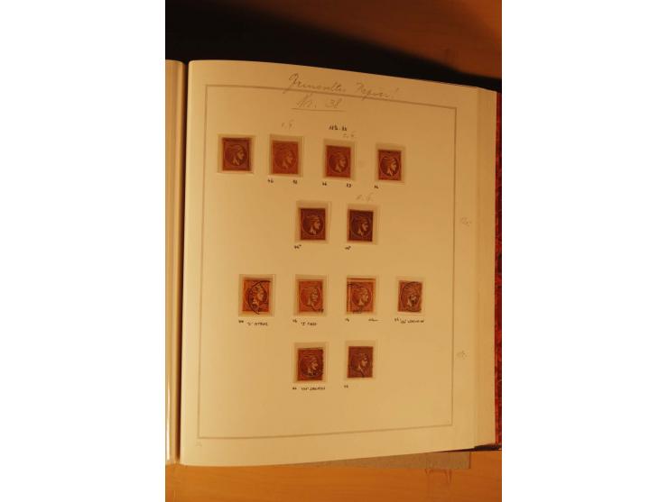 1862/80, Große Hermesköpfe, ungebrauchte und gestempelte Sammlung von rd. 400 Marken und 2 Briefen, dabei Farbnuancen, Einhei