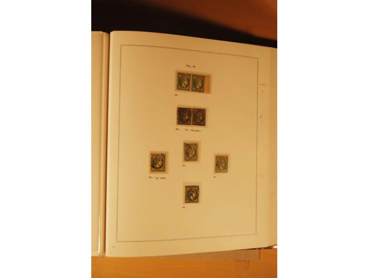 1862/80, Große Hermesköpfe, ungebrauchte und gestempelte Sammlung von rd. 400 Marken und 2 Briefen, dabei Farbnuancen, Einhei
