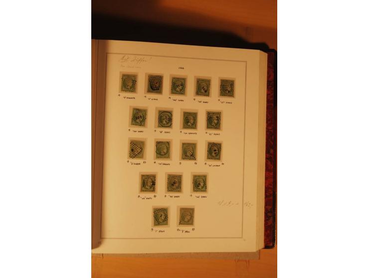 1862/80, Große Hermesköpfe, ungebrauchte und gestempelte Sammlung von rd. 400 Marken und 2 Briefen, dabei Farbnuancen, Einhei