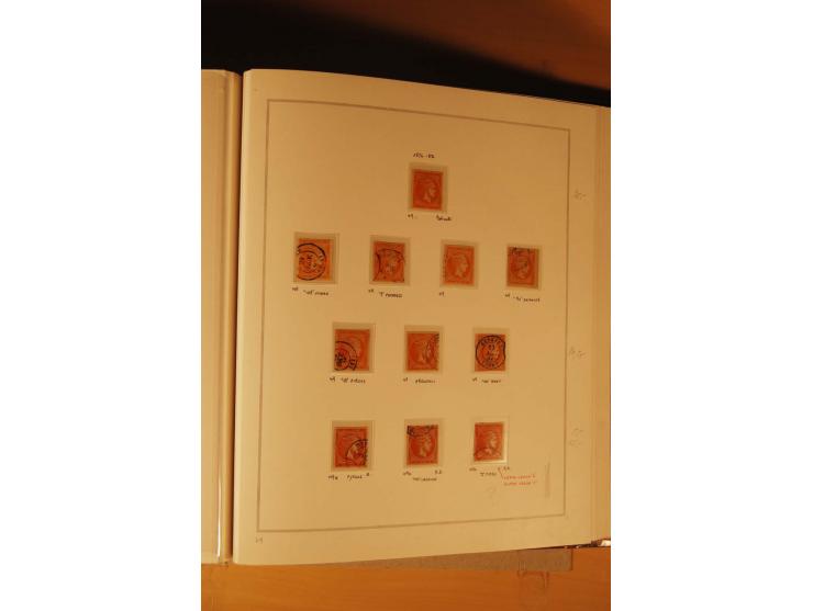 1862/80, Große Hermesköpfe, ungebrauchte und gestempelte Sammlung von rd. 400 Marken und 2 Briefen, dabei Farbnuancen, Einhei