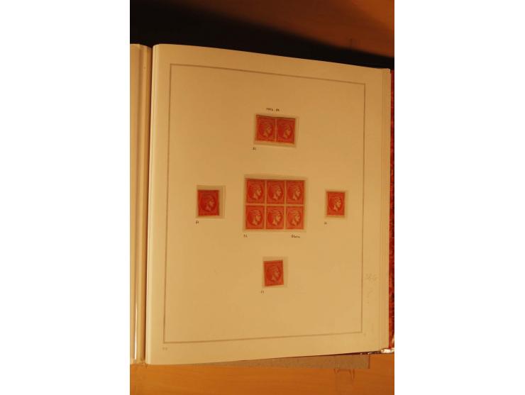 1862/80, Große Hermesköpfe, ungebrauchte und gestempelte Sammlung von rd. 400 Marken und 2 Briefen, dabei Farbnuancen, Einhei
