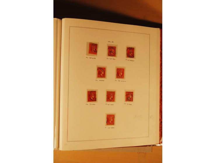 1862/80, Große Hermesköpfe, ungebrauchte und gestempelte Sammlung von rd. 400 Marken und 2 Briefen, dabei Farbnuancen, Einhei