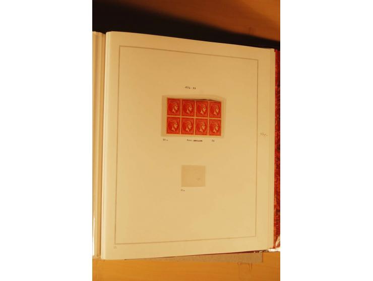 1862/80, Große Hermesköpfe, ungebrauchte und gestempelte Sammlung von rd. 400 Marken und 2 Briefen, dabei Farbnuancen, Einhei