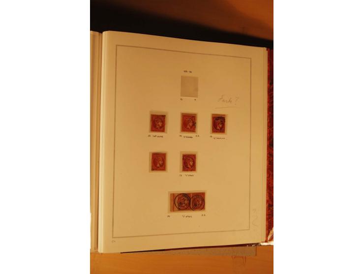 1862/80, Große Hermesköpfe, ungebrauchte und gestempelte Sammlung von rd. 400 Marken und 2 Briefen, dabei Farbnuancen, Einhei