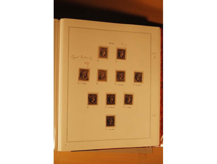 1862/80, Große Hermesköpfe, ungebrauchte und gestempelte Sammlung von rd. 400 Marken und 2 Briefen, dabei Farbnuancen, Einhei