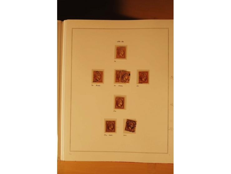 1862/80, Große Hermesköpfe, ungebrauchte und gestempelte Sammlung von rd. 400 Marken und 2 Briefen, dabei Farbnuancen, Einhei