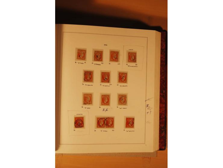 1862/80, Große Hermesköpfe, ungebrauchte und gestempelte Sammlung von rd. 400 Marken und 2 Briefen, dabei Farbnuancen, Einhei
