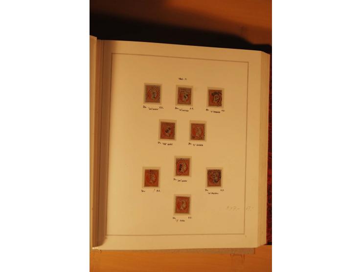 1862/80, Große Hermesköpfe, ungebrauchte und gestempelte Sammlung von rd. 400 Marken und 2 Briefen, dabei Farbnuancen, Einhei