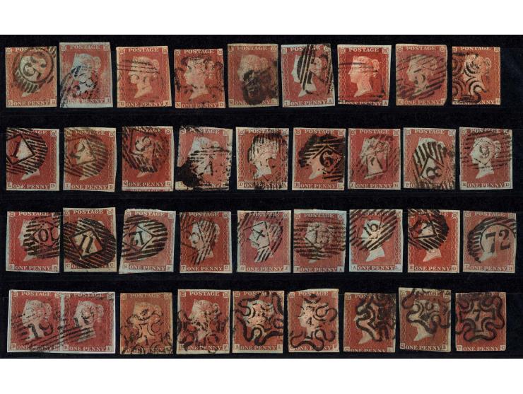 1840/1900, gestempelte Partie mit Doubletten, dabei Mi.-Nr. 1 (9), Malteser-Stadtpoststempel Nr. 1-12 kpl. auf Mi.-Nr. 3 etc.