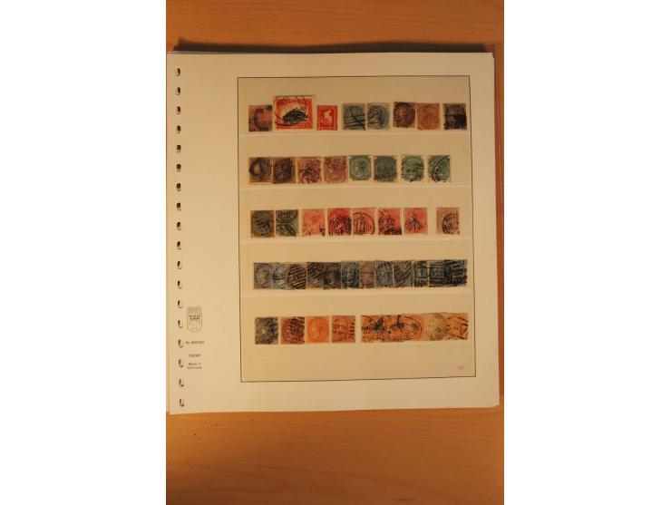 1854/1997 (ca.), ungebrauchte, postfrische und gestempelte Zusammenstellung mit etwas Gebieten, einigen Briefen/Ganzsachen so