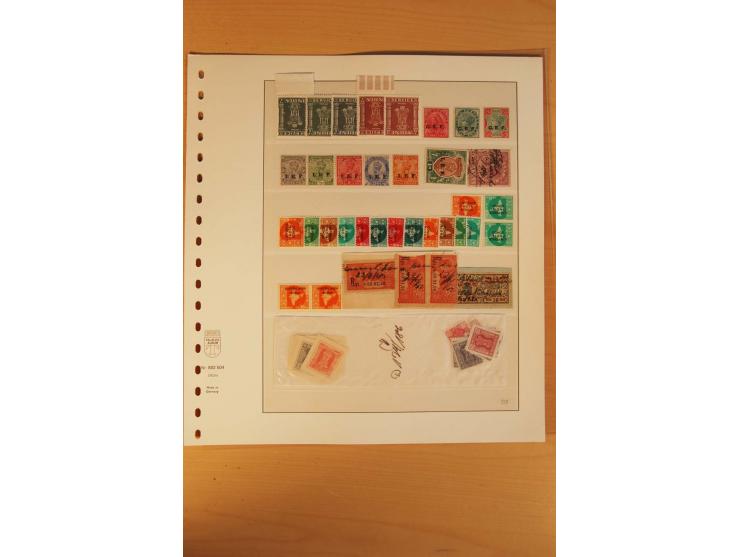 1854/1997 (ca.), ungebrauchte, postfrische und gestempelte Zusammenstellung mit etwas Gebieten, einigen Briefen/Ganzsachen so