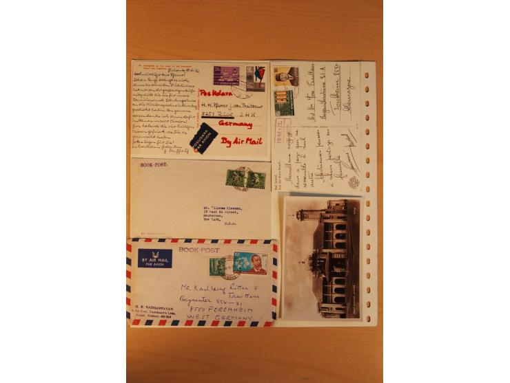 1854/1997 (ca.), ungebrauchte, postfrische und gestempelte Zusammenstellung mit etwas Gebieten, einigen Briefen/Ganzsachen so