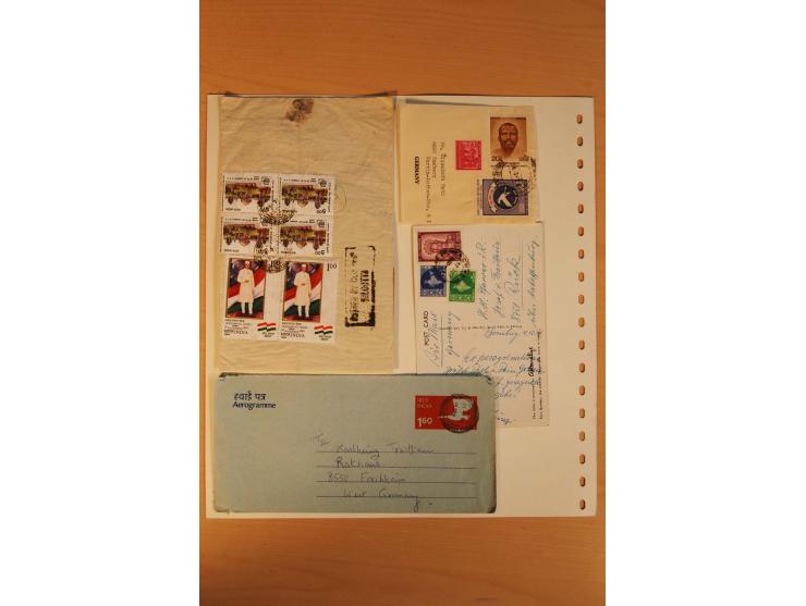 1854/1997 (ca.), ungebrauchte, postfrische und gestempelte Zusammenstellung mit etwas Gebieten, einigen Briefen/Ganzsachen so