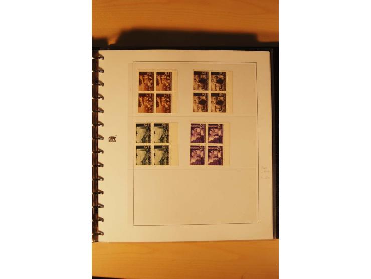 1941/44, umfangreiche, meist postfrische/ungebrauchte und gestempelte Sammlung inkl. einiger Briefe, dabei viele komplette Au
