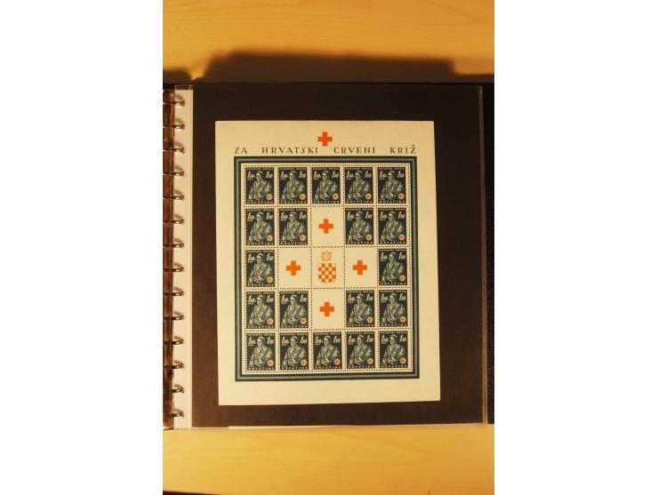 1941/44, umfangreiche, meist postfrische/ungebrauchte und gestempelte Sammlung inkl. einiger Briefe, dabei viele komplette Au
