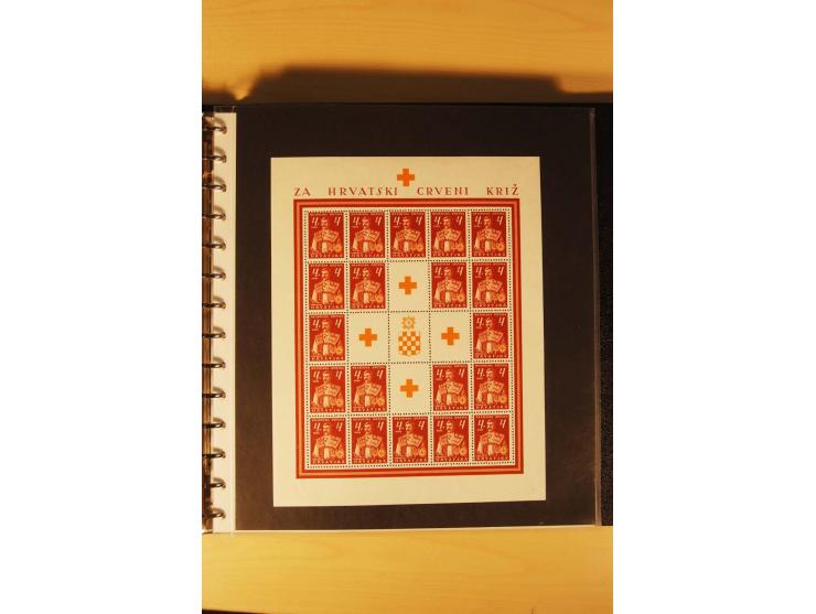 1941/44, umfangreiche, meist postfrische/ungebrauchte und gestempelte Sammlung inkl. einiger Briefe, dabei viele komplette Au