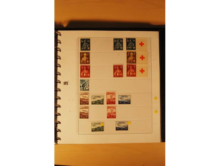 1941/44, umfangreiche, meist postfrische/ungebrauchte und gestempelte Sammlung inkl. einiger Briefe, dabei viele komplette Au