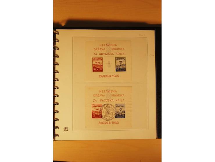 1941/44, umfangreiche, meist postfrische/ungebrauchte und gestempelte Sammlung inkl. einiger Briefe, dabei viele komplette Au