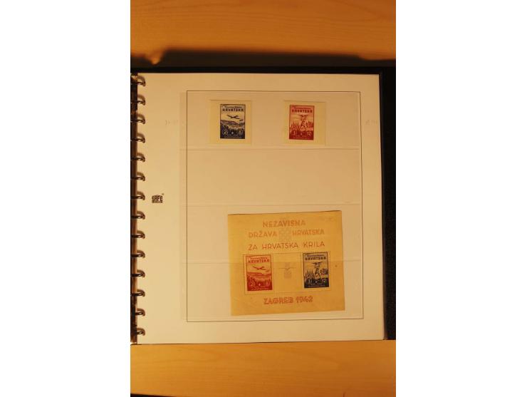 1941/44, umfangreiche, meist postfrische/ungebrauchte und gestempelte Sammlung inkl. einiger Briefe, dabei viele komplette Au