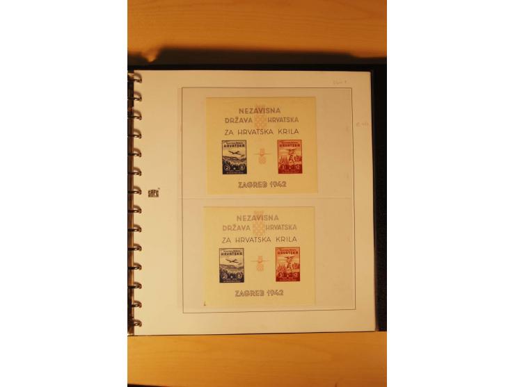 1941/44, umfangreiche, meist postfrische/ungebrauchte und gestempelte Sammlung inkl. einiger Briefe, dabei viele komplette Au