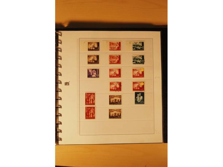 1941/44, umfangreiche, meist postfrische/ungebrauchte und gestempelte Sammlung inkl. einiger Briefe, dabei viele komplette Au