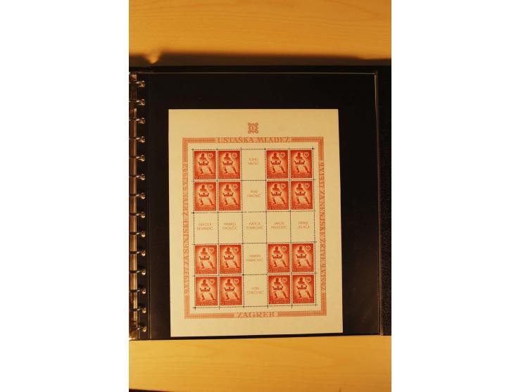 1941/44, umfangreiche, meist postfrische/ungebrauchte und gestempelte Sammlung inkl. einiger Briefe, dabei viele komplette Au