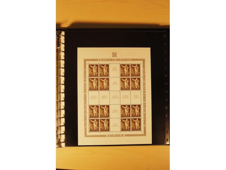 1941/44, umfangreiche, meist postfrische/ungebrauchte und gestempelte Sammlung inkl. einiger Briefe, dabei viele komplette Au
