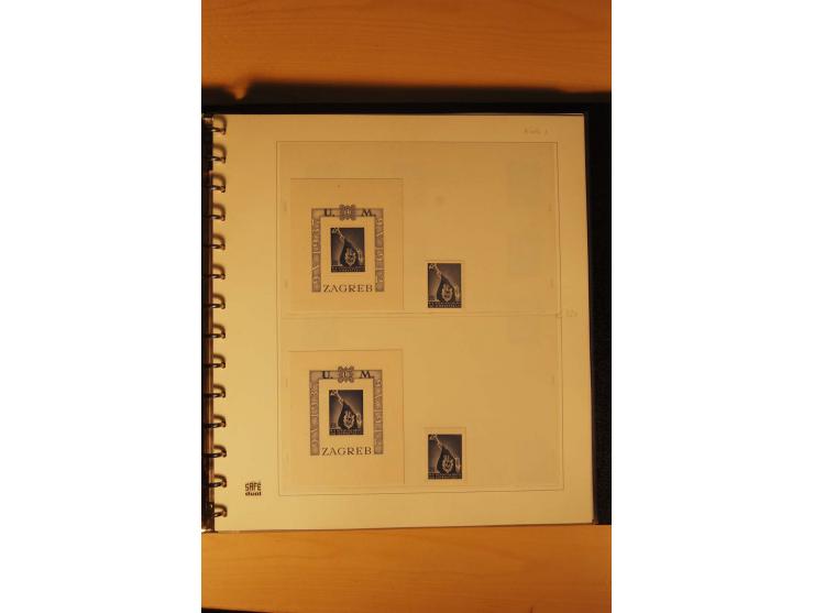 1941/44, umfangreiche, meist postfrische/ungebrauchte und gestempelte Sammlung inkl. einiger Briefe, dabei viele komplette Au