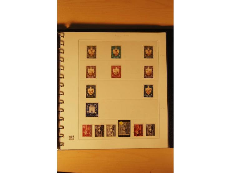 1941/44, umfangreiche, meist postfrische/ungebrauchte und gestempelte Sammlung inkl. einiger Briefe, dabei viele komplette Au