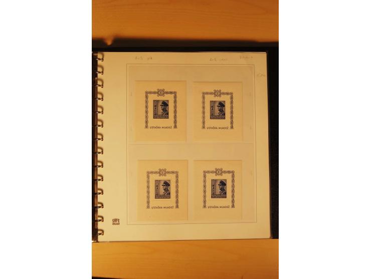 1941/44, umfangreiche, meist postfrische/ungebrauchte und gestempelte Sammlung inkl. einiger Briefe, dabei viele komplette Au