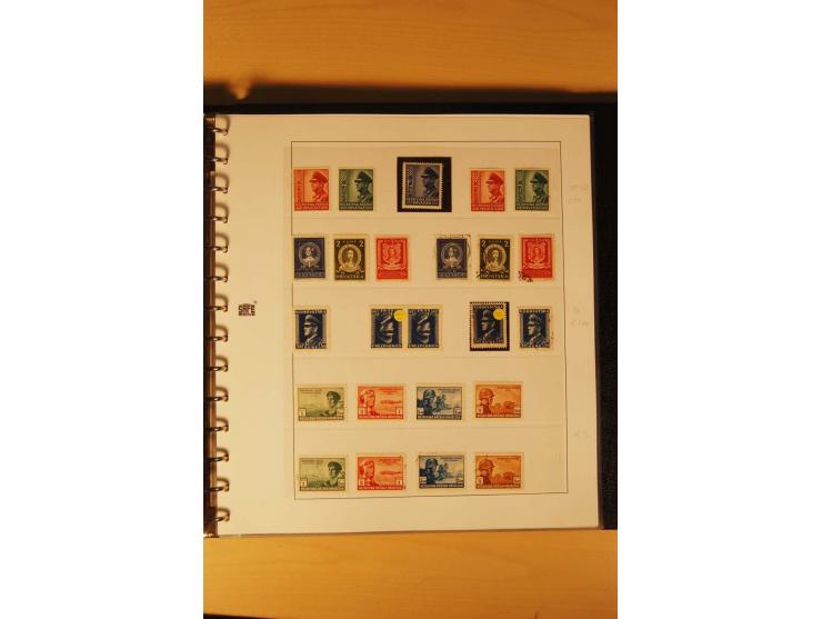 1941/44, umfangreiche, meist postfrische/ungebrauchte und gestempelte Sammlung inkl. einiger Briefe, dabei viele komplette Au