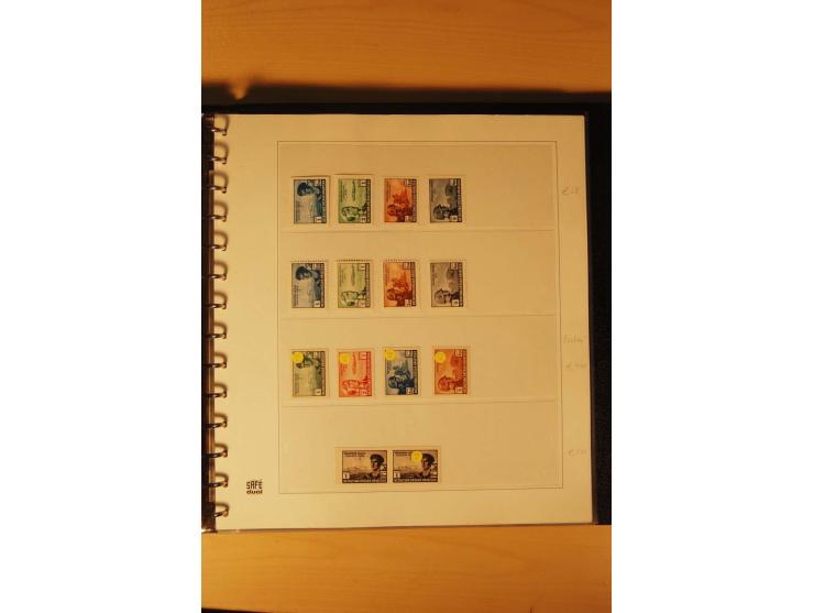 1941/44, umfangreiche, meist postfrische/ungebrauchte und gestempelte Sammlung inkl. einiger Briefe, dabei viele komplette Au