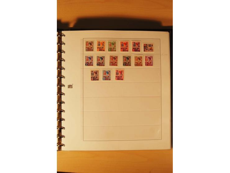 1941/44, umfangreiche, meist postfrische/ungebrauchte und gestempelte Sammlung inkl. einiger Briefe, dabei viele komplette Au