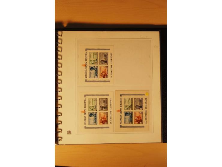 1941/44, umfangreiche, meist postfrische/ungebrauchte und gestempelte Sammlung inkl. einiger Briefe, dabei viele komplette Au