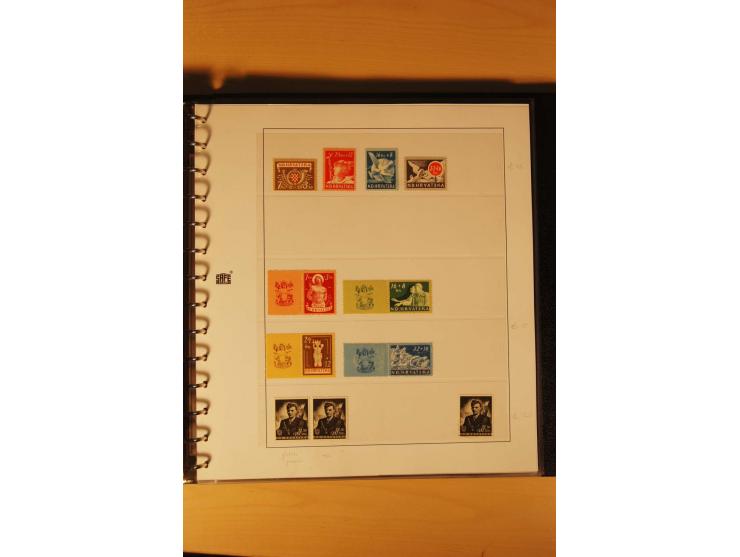 1941/44, umfangreiche, meist postfrische/ungebrauchte und gestempelte Sammlung inkl. einiger Briefe, dabei viele komplette Au