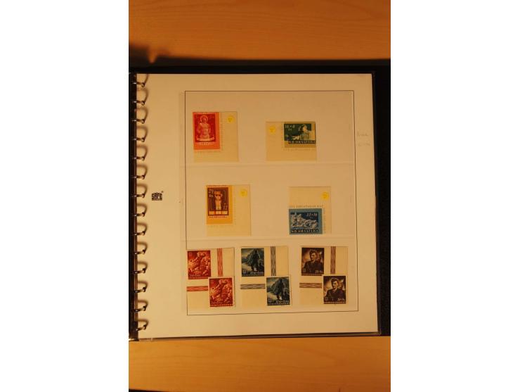 1941/44, umfangreiche, meist postfrische/ungebrauchte und gestempelte Sammlung inkl. einiger Briefe, dabei viele komplette Au