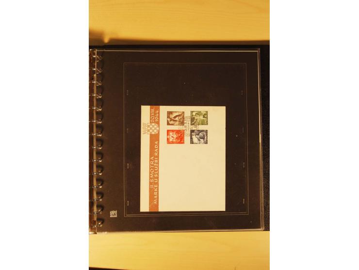 1941/44, umfangreiche, meist postfrische/ungebrauchte und gestempelte Sammlung inkl. einiger Briefe, dabei viele komplette Au
