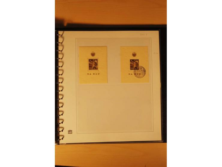 1941/44, umfangreiche, meist postfrische/ungebrauchte und gestempelte Sammlung inkl. einiger Briefe, dabei viele komplette Au